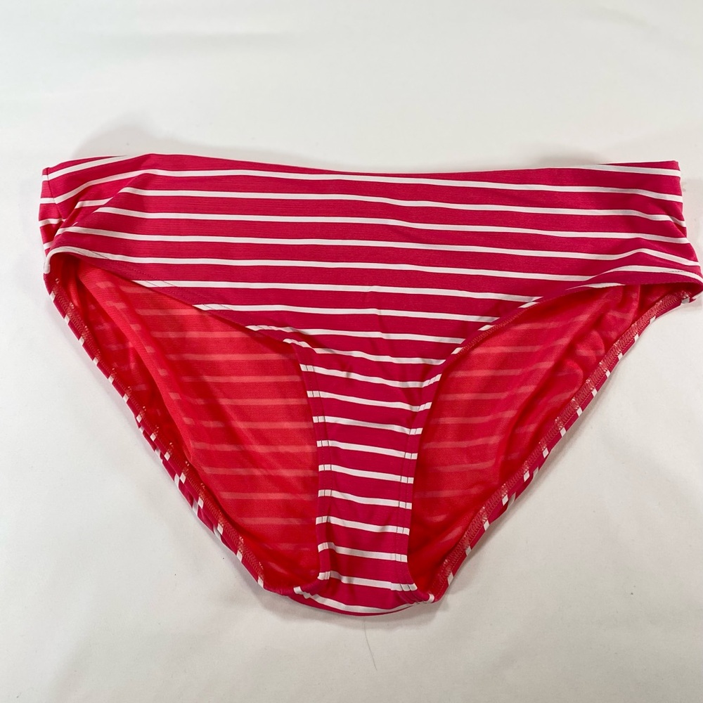 Sea Level Coral White Striped
Mid Bikini Bottoms